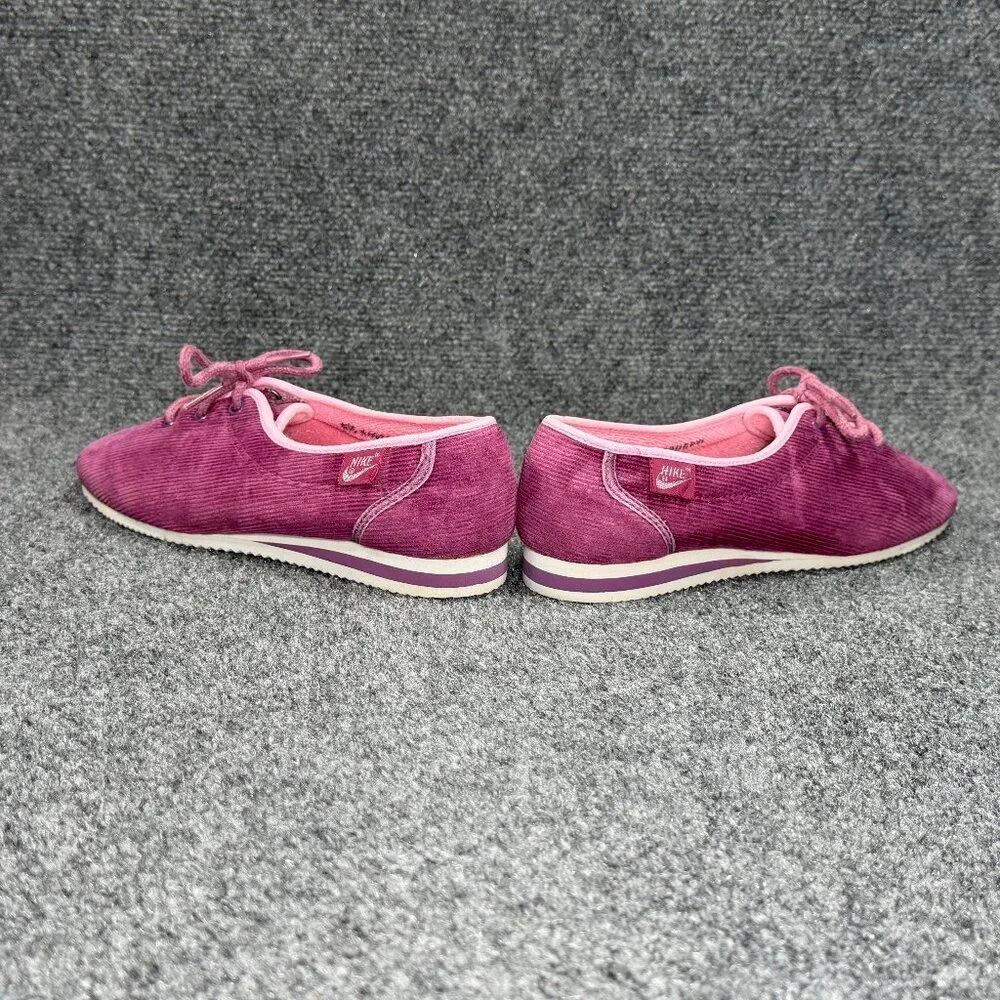 Nike Vintage Retro Sneakers Girl's Sz 6.5 Purple Corduroy Low Lace Athletic Shoe